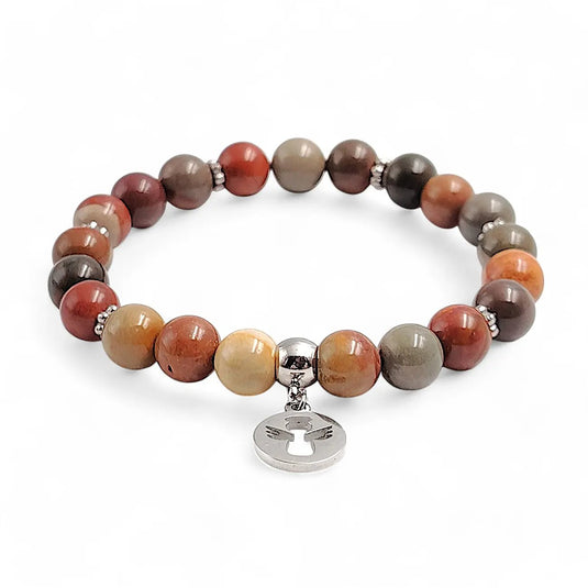 Náramok z jaspisu s anjelikom - Gracefolk