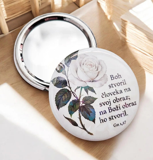 Vreckové zrkadielko „Stvorená na Jeho obraz“ - Gracefolk