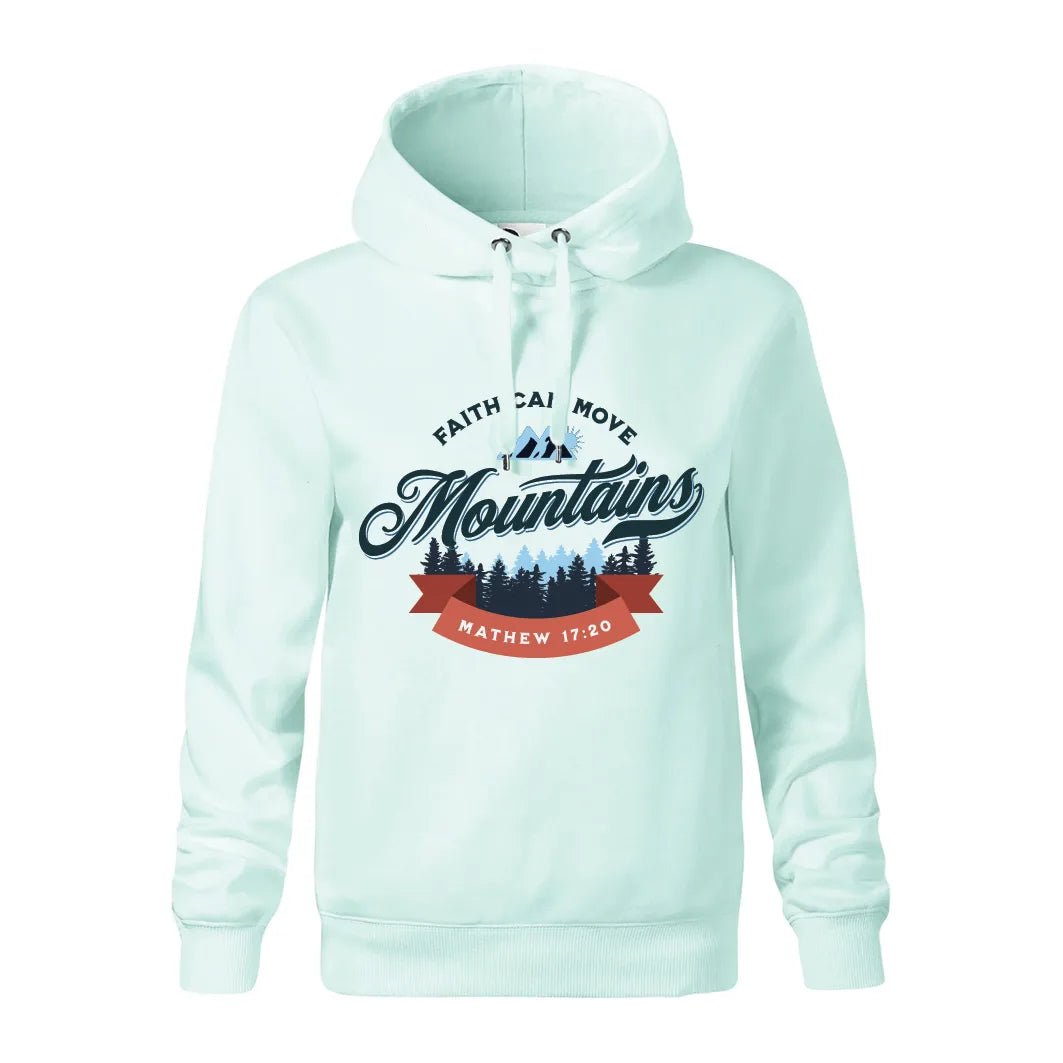 Kresťanská mikina s kapucňou Hory - Gracefolk