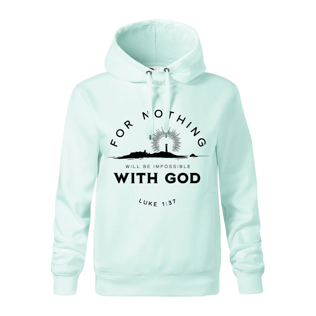 Kresťanská mikina s kapucňou Impossible - Gracefolk